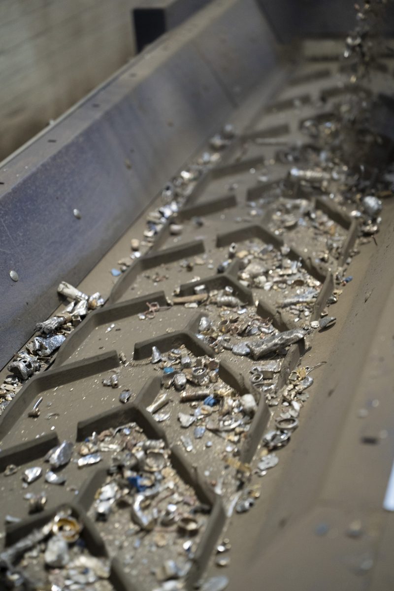 Material after shredding